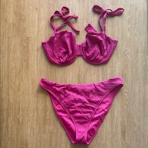 Abercrombie Women's Pink Bikini Set
